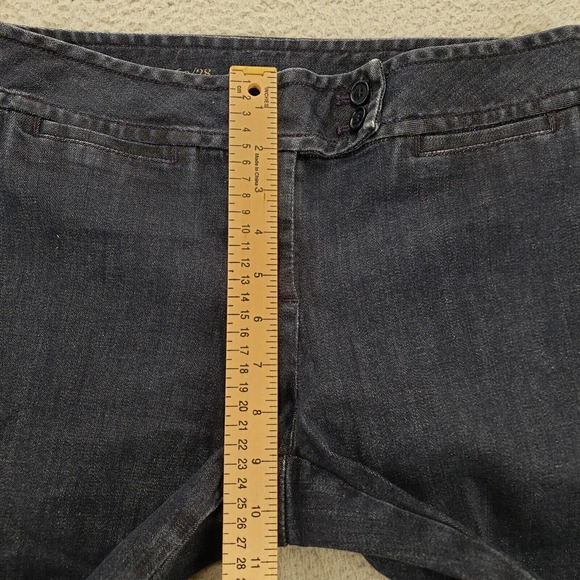 Talbots Jeans Womens 6P/28 Blue Capri Casual Denim Dark Wash Mid Rise Straight - Picture 16 of 16